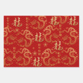 Chinesisches neues Jahr des Drachen 2024 Geschenkpapier Set (Vorderseite 2)