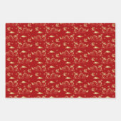 Chinesisches neues Jahr des Drachen 2024 Geschenkpapier Set (Vorderseite)