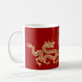 Chinesisches neues Jahr des Drachen 2024 Kaffeetasse (Links)