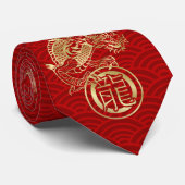 Chinesisches neues Jahr des Drachen 2024 Krawatte (Gerollt)