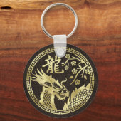 Chinesisches neues Jahr des Drachen 2024 Schlüsselanhänger (Vorderseite)