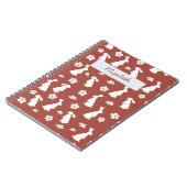 Chinesisches Neues Jahr-Kaninchenmuster Notizblock (Linke Seite)