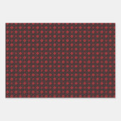 Chinesisches Neues Jahr Schwarz-Rot-Muster Geschenkpapier Set (Vorderseite 3)