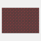 Chinesisches Neues Jahr Schwarz-Rot-Muster Geschenkpapier Set (Vorderseite 2)