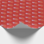 Chinesisches neues Mondjahr des Schwein-roten Geschenkpapier (Ecke)