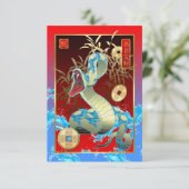 Chinesisches neues Year-2013-year der Schlange Einladung (Stehend Vorderseite)