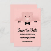 Chinesisches Neujahr 2019 Erdschwung in einer Kraw Einladung (Vorne/Hinten)