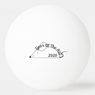 Chinesisches Neujahr 2020 Jahr der Ratte Tischtennisball