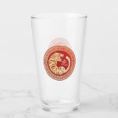 Chinesisches Neujahr 2022. das Jahr des Tigers. Glas (Rückseite)