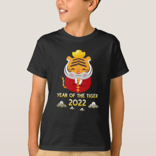 Chinesisches Neujahr 2022 Jahr des Tigers T-Shirt