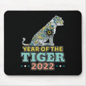 Chinesisches Neujahr 2022 - Weißer Tiger Mousepad (Vorne)