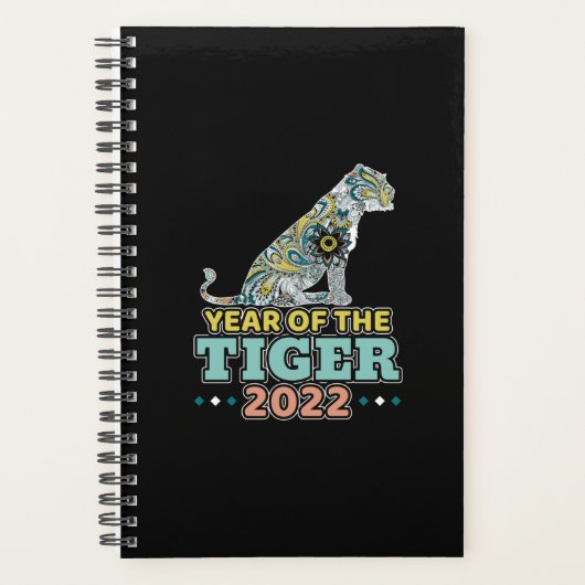 Chinesisches Neujahr 2022 - Weißer Tiger Planer (Vorderseite)