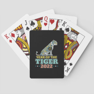 Chinesisches Neujahr 2022 - Weißer Tiger Spielkarten