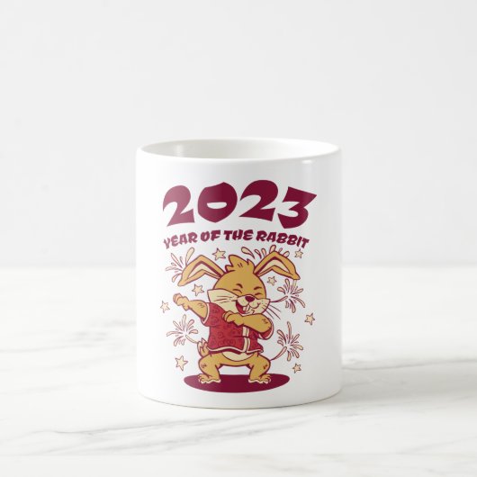 Chinesisches Neujahr 2023 - Jahr des Kaninchens Kaffeetasse (Mittel)