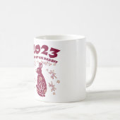 Chinesisches Neujahr 2023 - Jahr des Kaninchens Kaffeetasse (VorderseiteRechts)