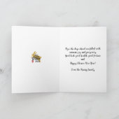 Chinesisches Neujahr 2023 Papier-Schnitt Zodiac Ra Karte (Innenseite)