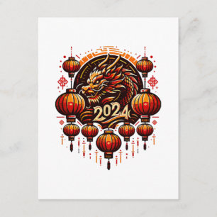 Chinesisches Neujahr 2024 Begleitkarte