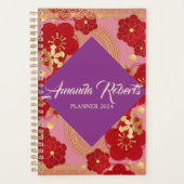 Chinesisches Neujahr 2024 Blume-Planer für die Plu Planer (Vorderseite)