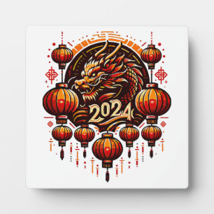 Chinesisches Neujahr 2024 Fotoplatte