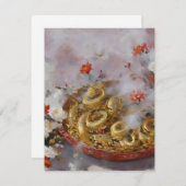 Chinesisches Neujahr 2024 H - Öle Feiertagskarte (Vorne/Hinten)