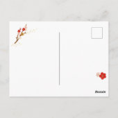 Chinesisches Neujahr 2024 Jahr des Drachen Postkarte (Rückseite)