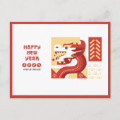 Chinesisches Neujahr 2024 Jahr des Drachen Postkarte (Vorderseite)