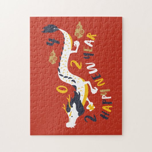 Chinesisches Neujahr 2024 Jahr des Drachen Puzzle (Vertikal)