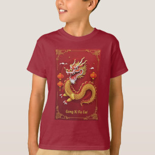 Chinesisches Neujahr 2024 Jahr des Drachen T-Shirt