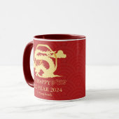 Chinesisches Neujahr 2024, Jahr des Drachen Tasse (Vorderseite Links)