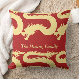 Chinesisches Neujahr 2024, Jahr des Drachenrotes Kissen