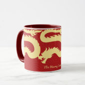 Chinesisches Neujahr 2024, Jahr des Drachenrotes Tasse (Vorderseite Links)