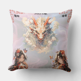 Chinesisches Neujahr 2024 Kopfkissen Kissen