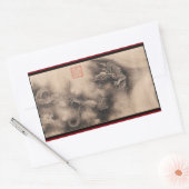 Chinesisches Neujahr 2024: Zeichenstift-R-Aufklebe Rechteckiger Aufkleber (Umschlag)