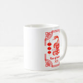 Chinesisches Neujahr 2025 Die Snake Lantern Ecken Kaffeetasse (VorderseiteRechts)