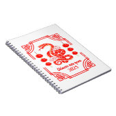 Chinesisches Neujahr 2025 Die Snake Lantern Ecken Notizblock (Rechte Seite)