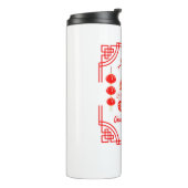 Chinesisches Neujahr 2025 Die Snake Lantern Ecken Thermosbecher (Nach links gedreht)