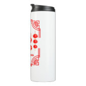 Chinesisches Neujahr 2025 Die Snake Lantern Ecken Thermosbecher (Nach rechts gedreht)