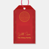 Chinesisches Neujahr 2025 Fu-Ideogramm personalisi Geschenkanhänger (Rückseite)