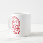 Chinesisches Neujahr 2025 Jahr der Schlange Kaffeetasse (Vorderseite Links)