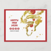 Chinesisches Neujahr 2025 - Jahr der Schlange Postkarte (Vorderseite)
