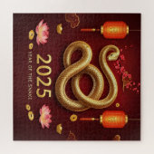 Chinesisches Neujahr 2025 Jahr der Schlange Puzzle (Horizontal)