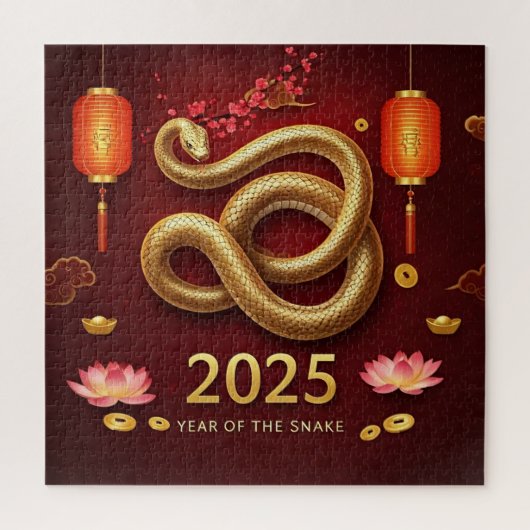 Chinesisches Neujahr 2025 Jahr der Schlange Puzzle (Vertikal)