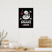 Chinesisches Neujahr 2025 Jahr des Jahres der Schl Poster (Küche)