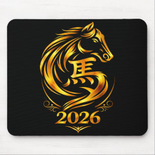 Chinesisches Neujahr 2026 Feuerpferd Mousepad