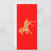 Chinesisches Neujahr 2026 Gold-HORSE 中国 传 统 年 Rot  (Vorderseite)