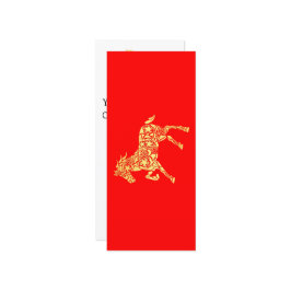 Chinesisches Neujahr 2026 Gold-HORSE 中国 传 统 年 Rot