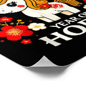 Chinesisches Neujahr 2026 Jahr des Pferdes 2026 Poster (Ecke)