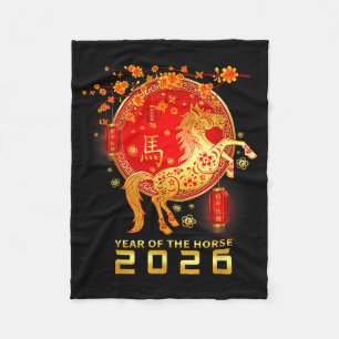 Chinesisches Neujahr 2026 Lunar Neujahr 2026 Jahr Fleecedecke
