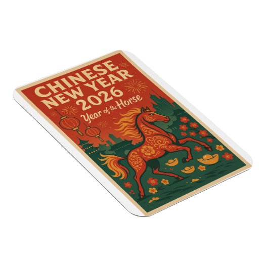 Chinesisches Neujahr 2026 Magnet (Rechte Seite)