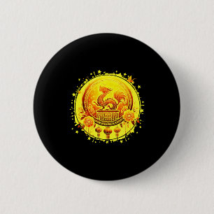 Chinesisches Neujahr 2026 Pferd Frohes Neues Jahr Button
